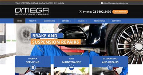 best auto repair website design.